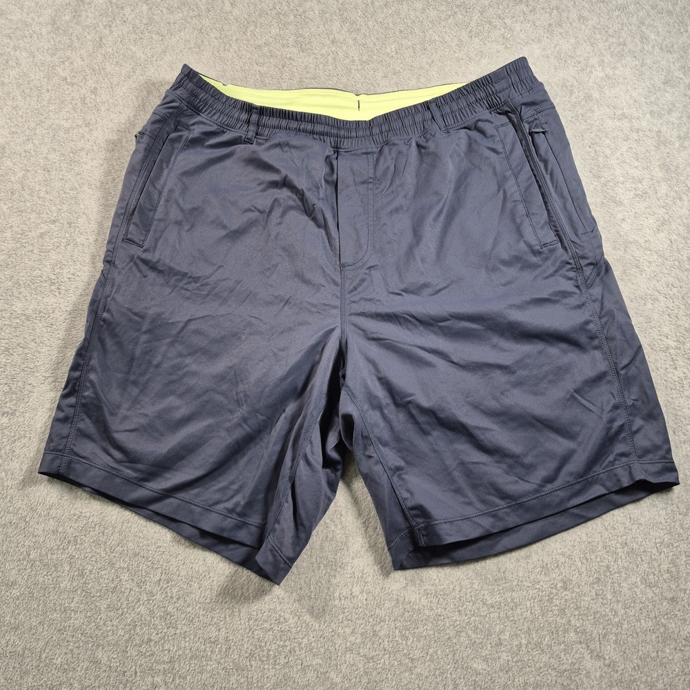 Bird Dogs Mens 2XL XXL Shorts Blue Green Lined Workout Athletic Boomstick